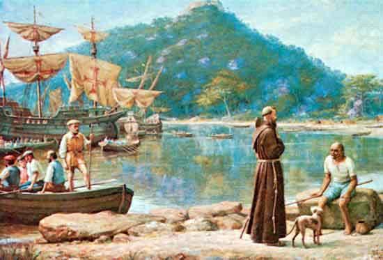 Benedito Calixto The Arrival of Friar Pedro Palacios china oil painting image